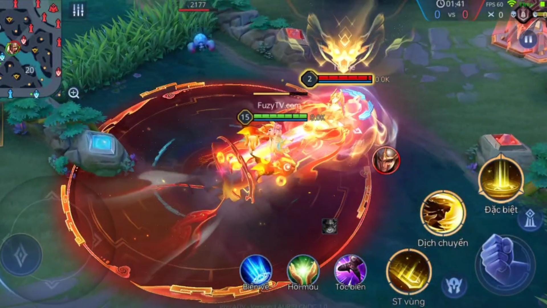 Gameplay Liên Quân khi sử dụng mod skin