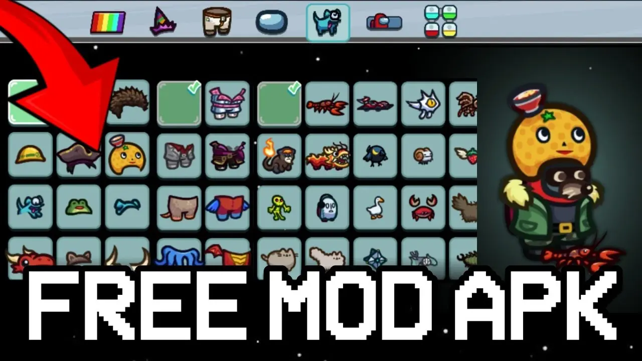Among Us MOD APK interface