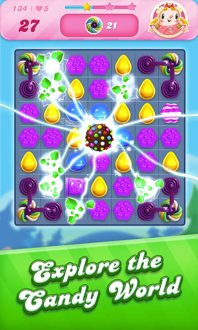 Candy Crush Saga MOD APK screenshot 1