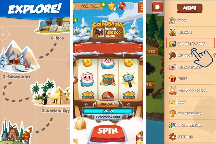 Building and upgrading your village in Coin Master