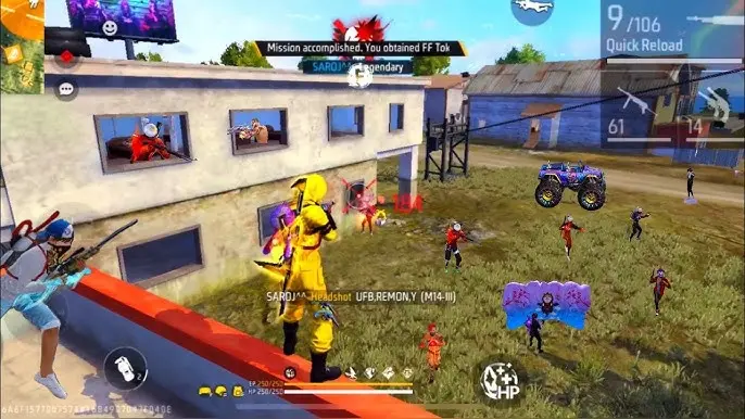 Intense combat in Free Fire MOD APK