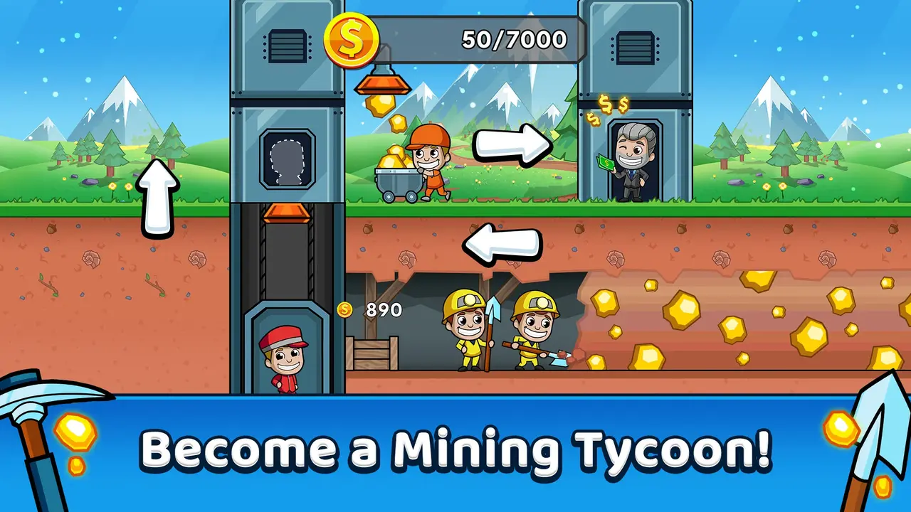 Idle Miner Tycoon MOD APK ảnh chụp màn hình 3
