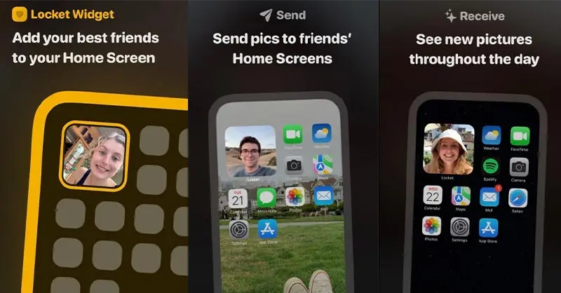 Share photos and message friends directly in Locket Widget APK