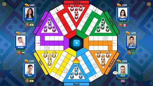 Playing Ludo King with friends