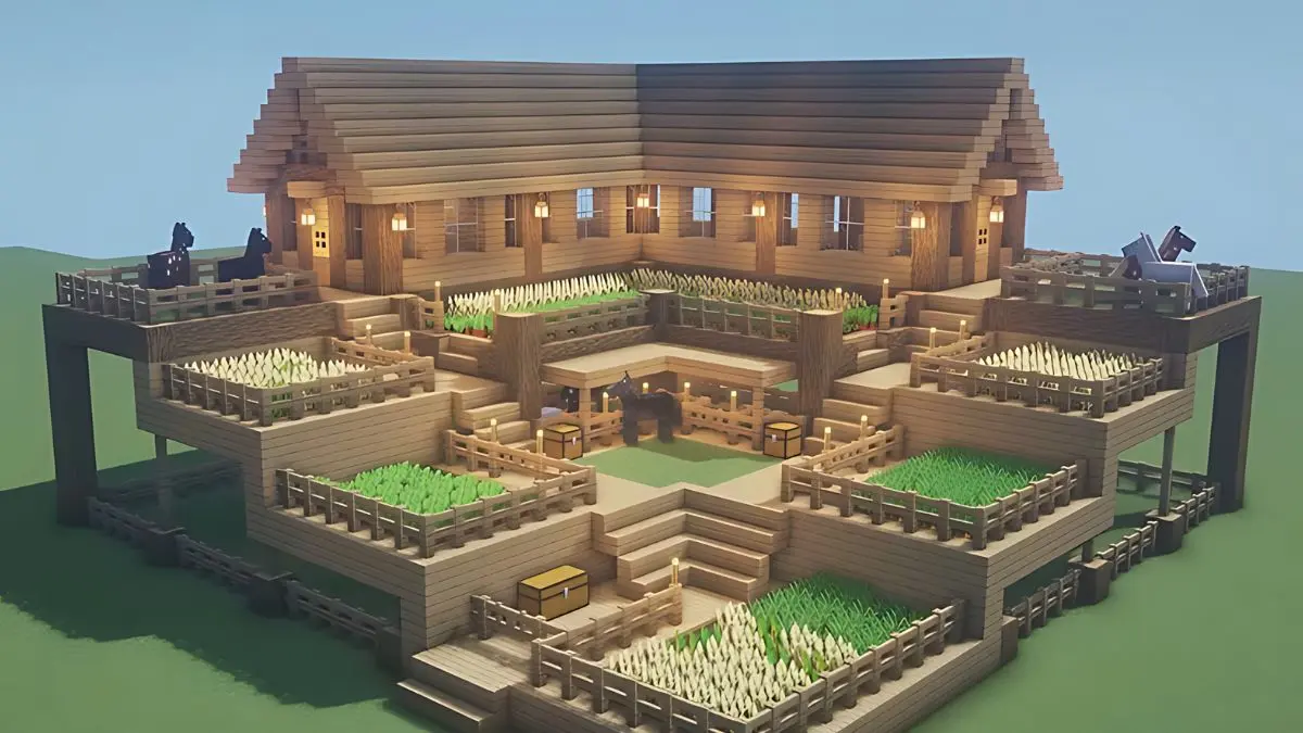 Building houses in Minecraft