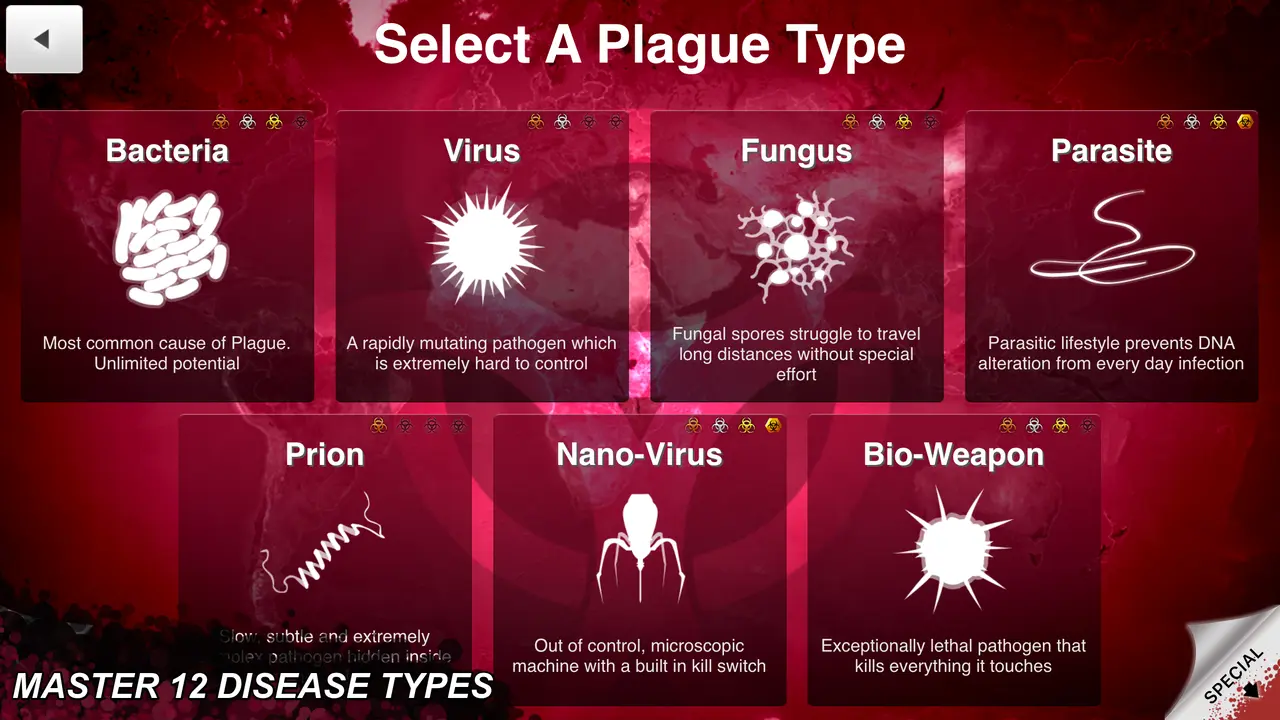 The seeds of world destruction in Plague Inc MOD APK