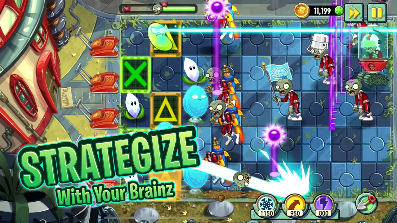 Plants vs Zombies 2 MOD APK ảnh chụp màn hình 1