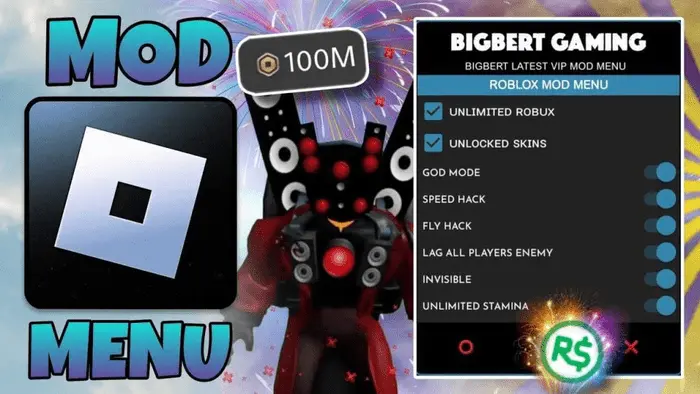 Roblox MOD APK menu