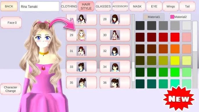 SAKURA School Simulator MOD unlocked outfits and items