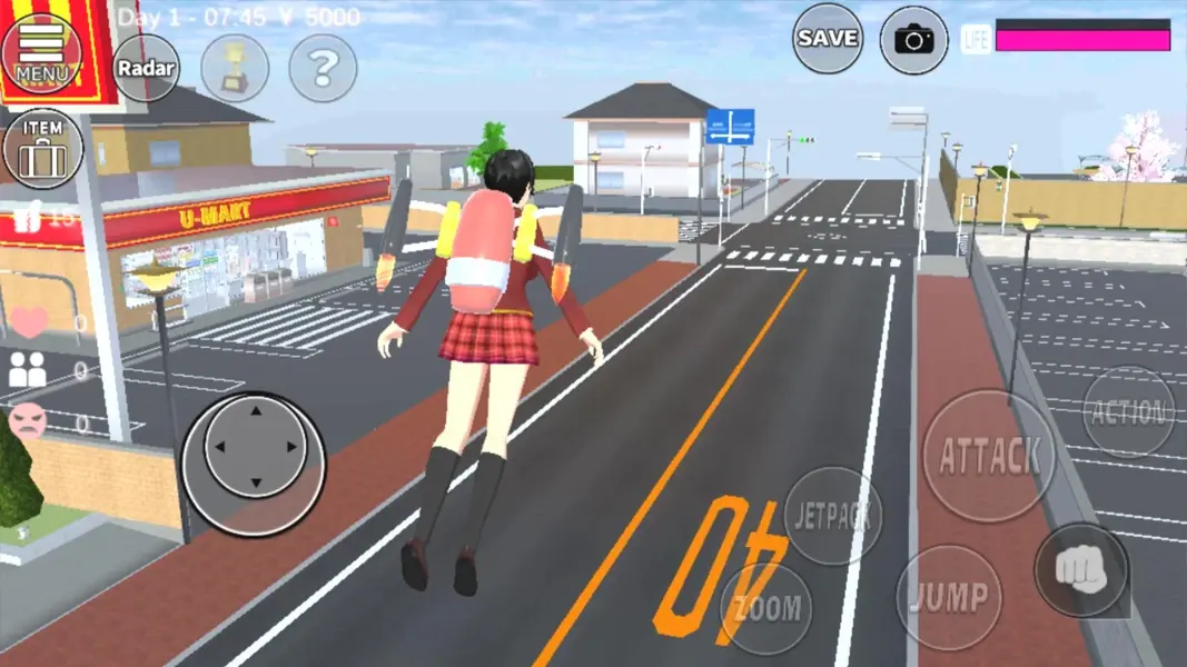 SAKURA School Simulator MOD APK screenshot 1