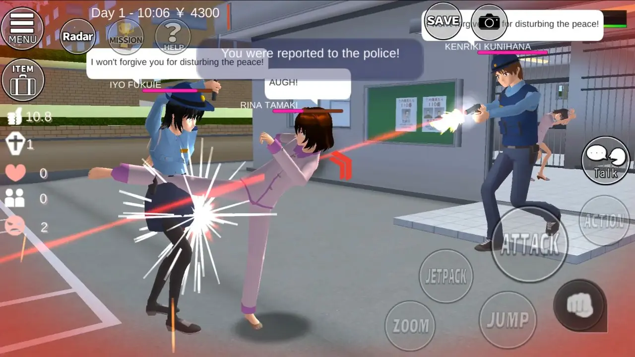 SAKURA School Simulator MOD APK screenshot 2
