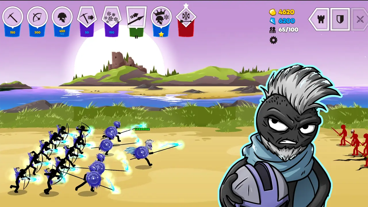 Stick War Saga gameplay strategic stickman