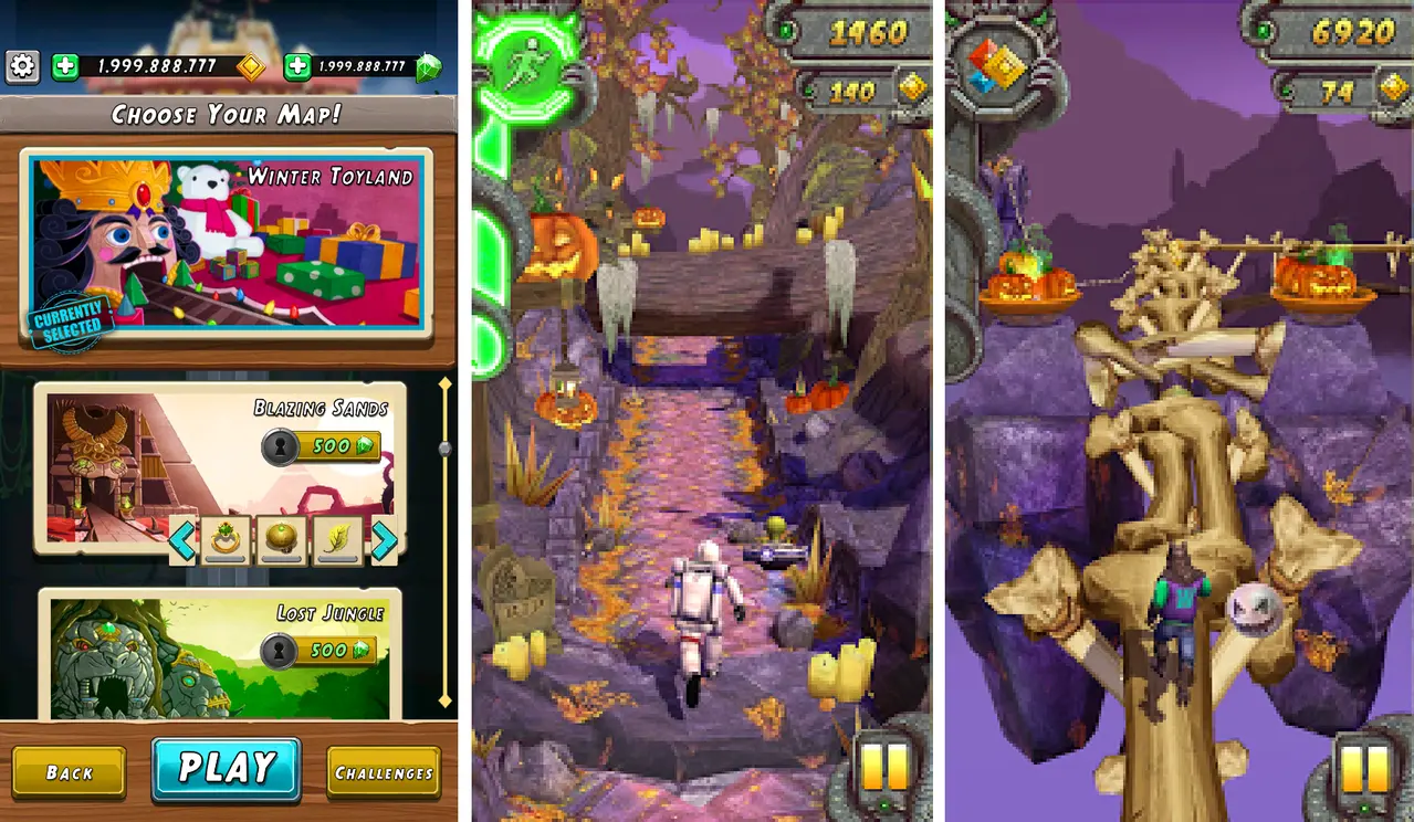 Temple Run 2 MOD APK high-speed running