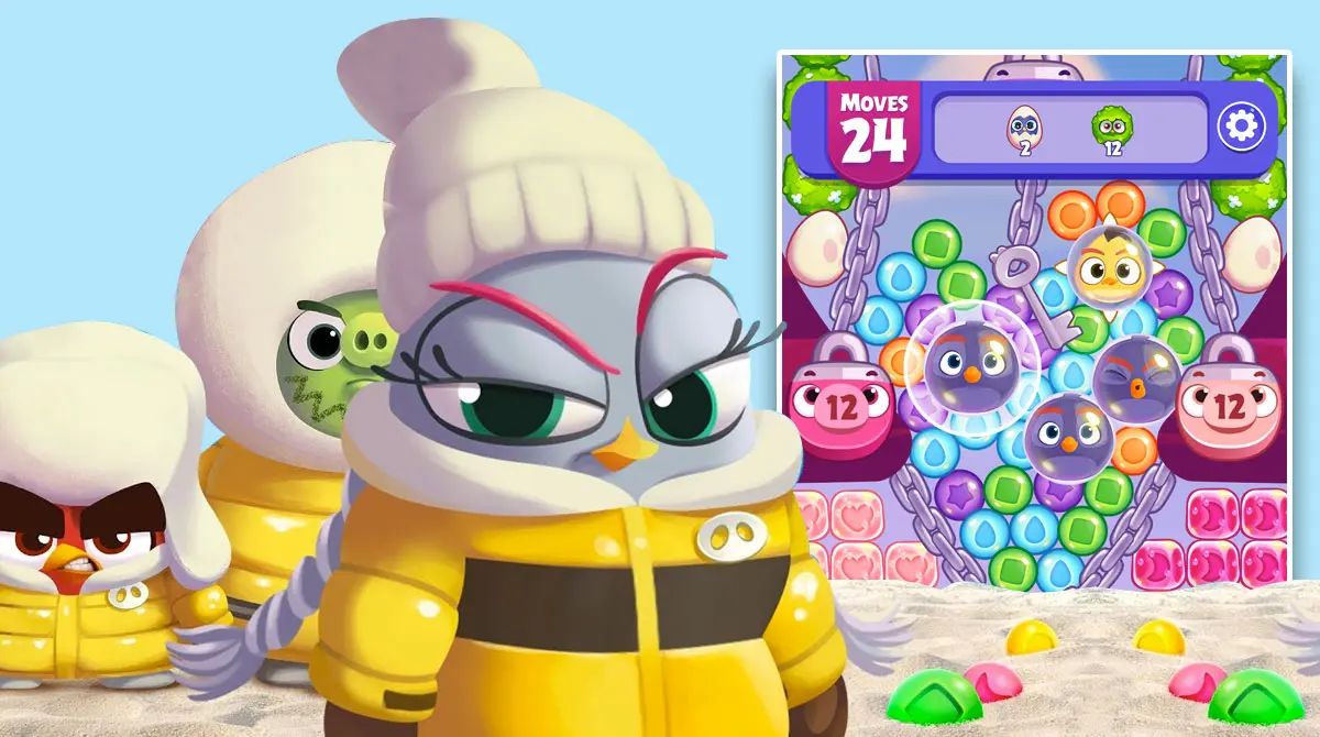 Challenging levels in Angry Birds Dream Blast