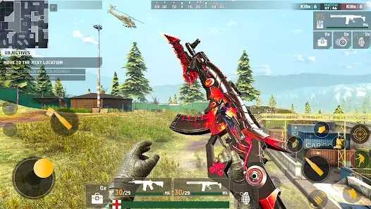 Weapon inventory in ATSS 2 MOD APK
