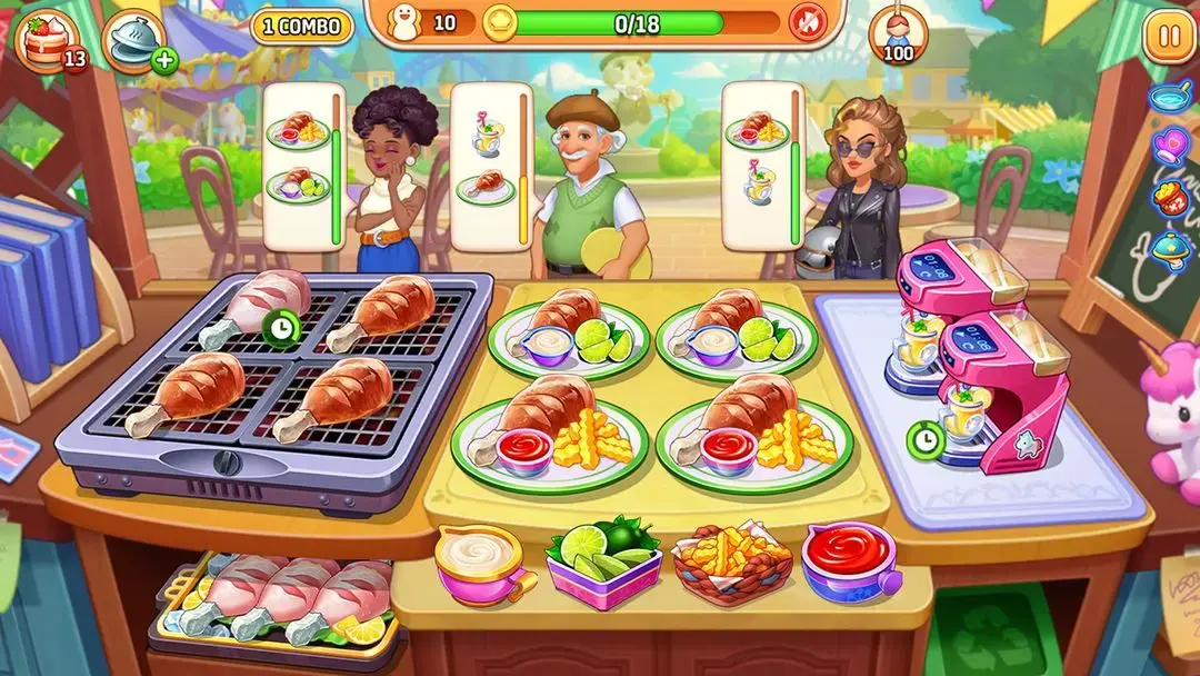 Kitchen upgrades in Cooking Wonder MOD APK