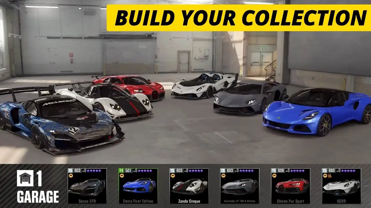CSR 2 garage and car collection