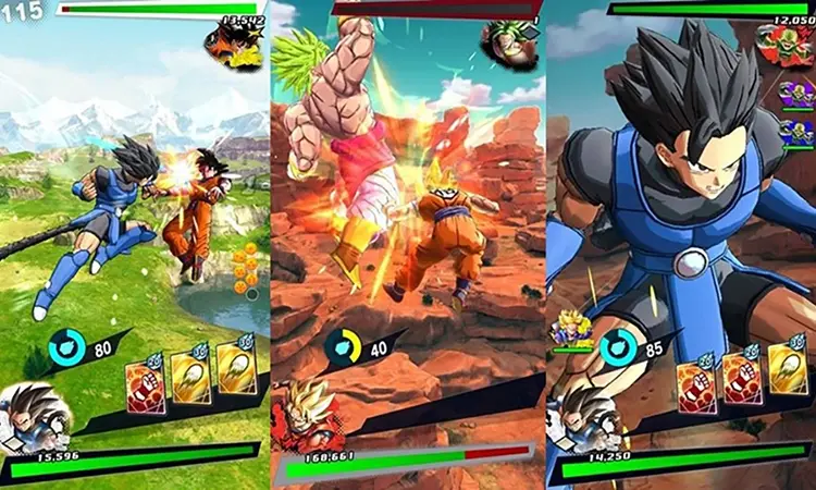 DRAGON BALL LEGENDS MOD APK combat interface