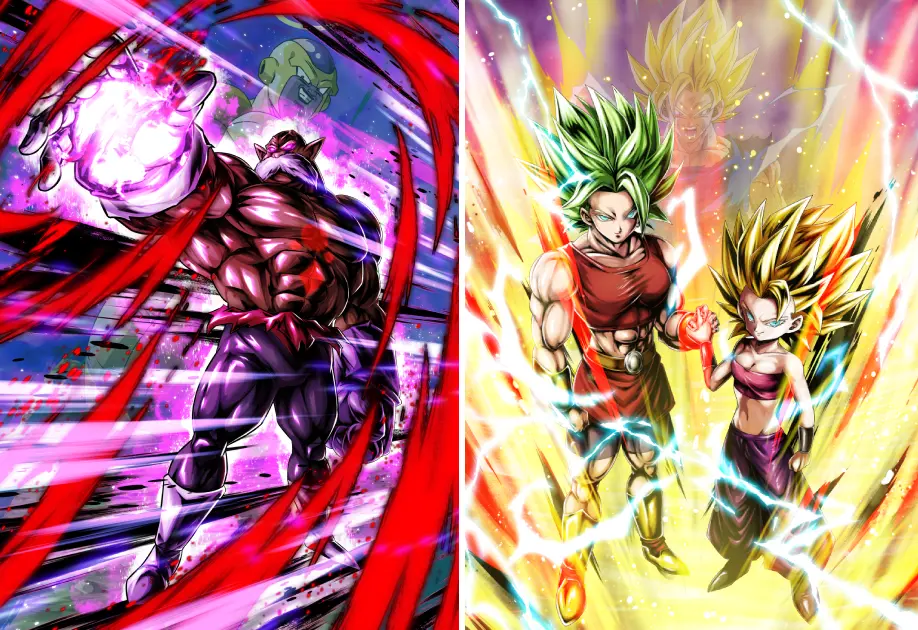 Dragon Ball Legends characters at maximum power