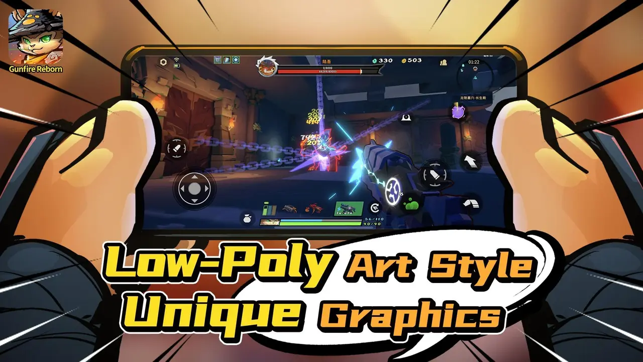 Gunfire Reborn interface on Android