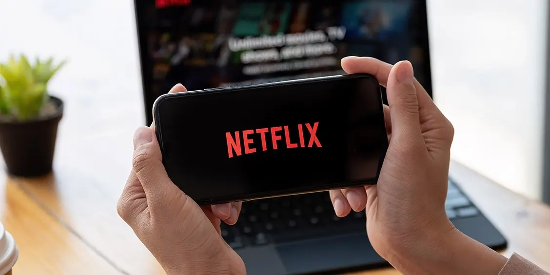 Watching Netflix at night