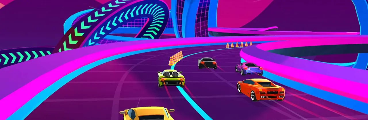 Race Master 3D gameplay on high-speed tracks