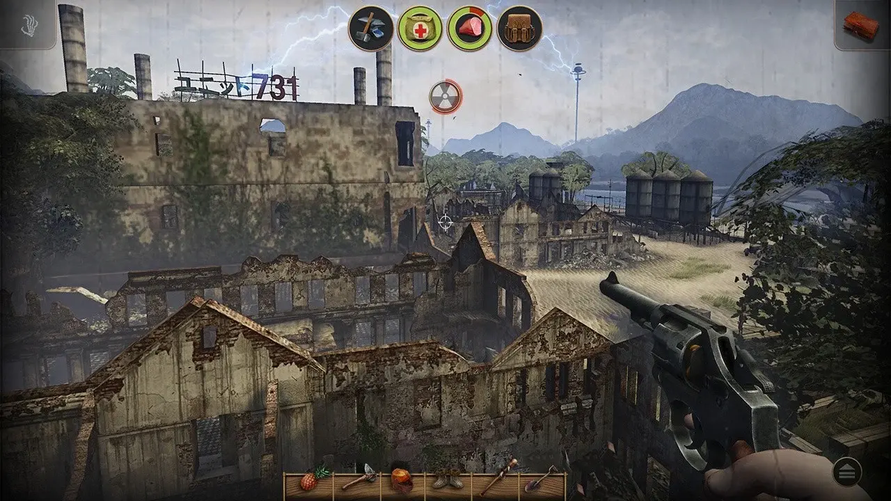 Abandoned facilities in Radiation Island