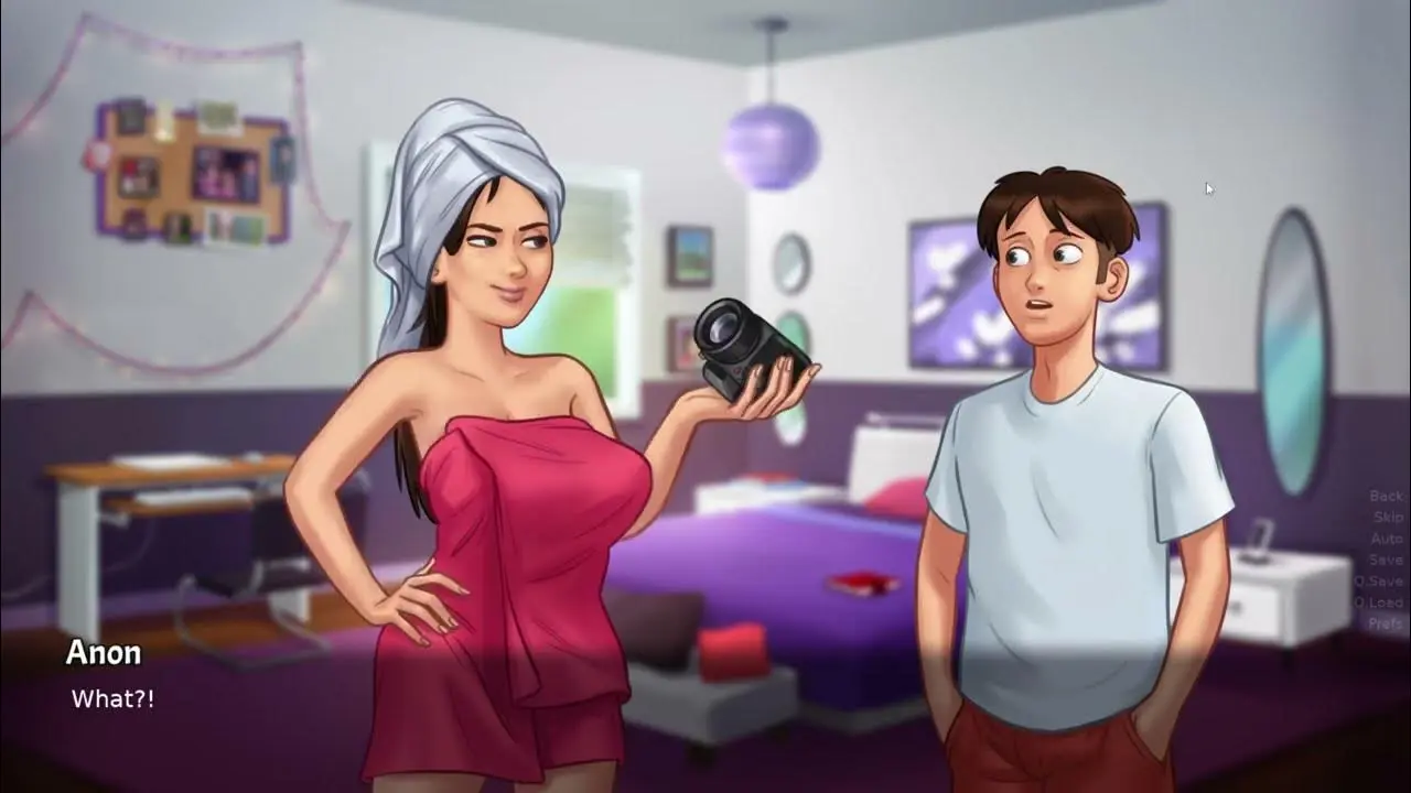Summertime Saga gameplay scene