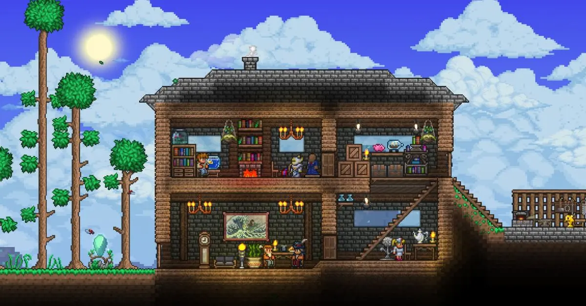 Creative building projects in Terraria