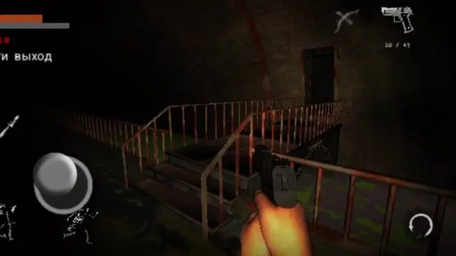 Nhân vật người chơi đang ẩn nấp khỏi zombie