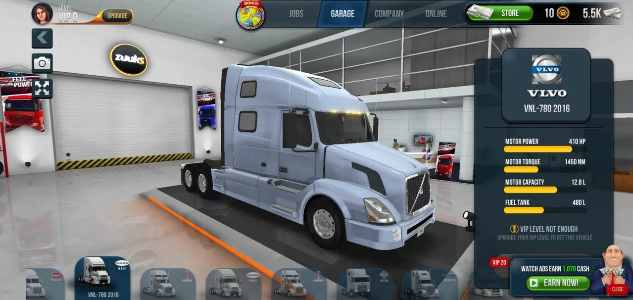 Truck upgrades in Truck Simulator Ultimate