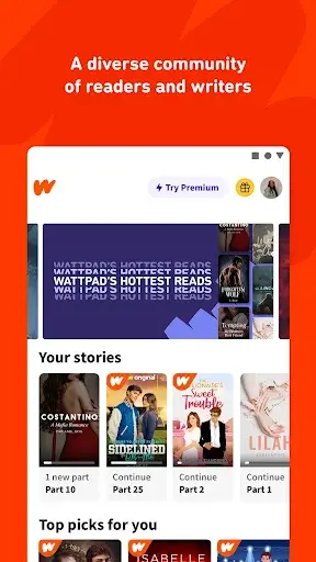 Wattpad MOD APK screenshot 2