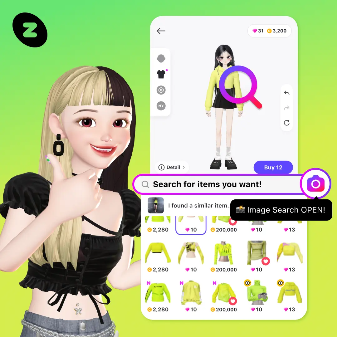 ZEPETO virtual worlds and social interaction