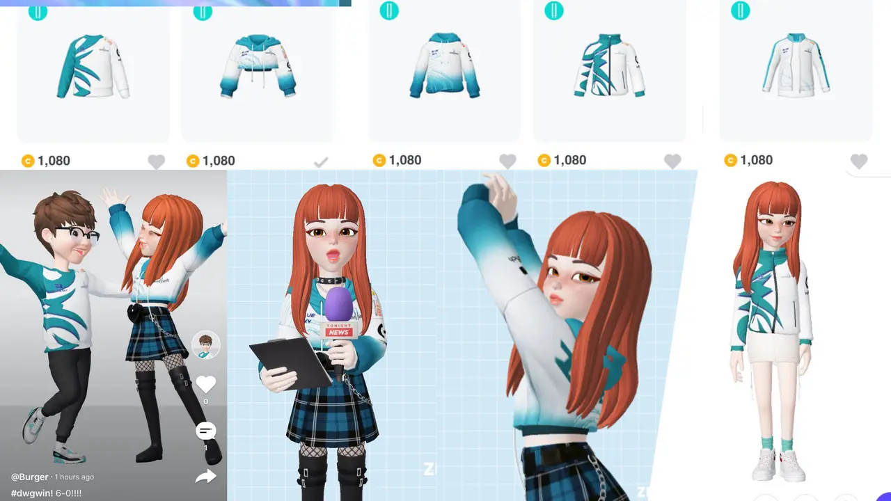 Avatar fashion in ZEPETO