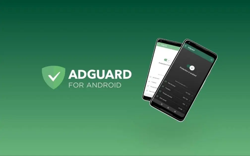 AdGuard MOD APK interface on Android device