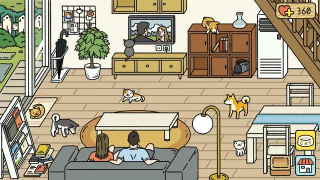 Living room design in Adorable Home MOD APK