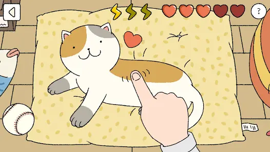 Petting cats in Adorable Home MOD APK