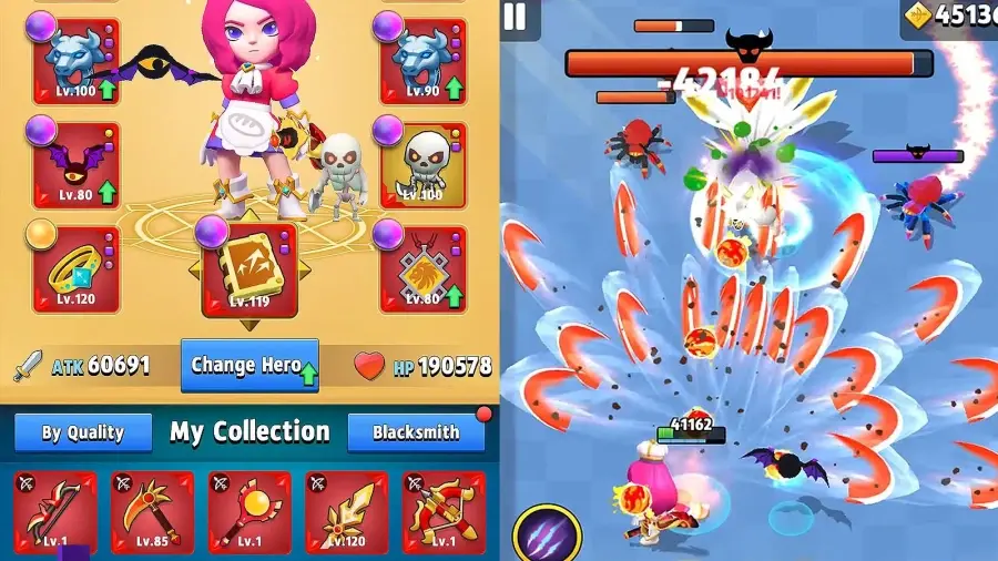 Archero skill selection screen