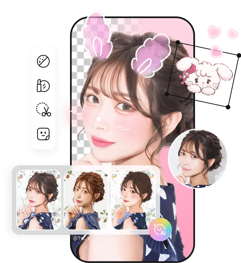 Editing photos with BeautyPlus MOD APK