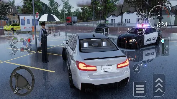 Giao diện thành phố trong Car Driving 2026 MOD APK