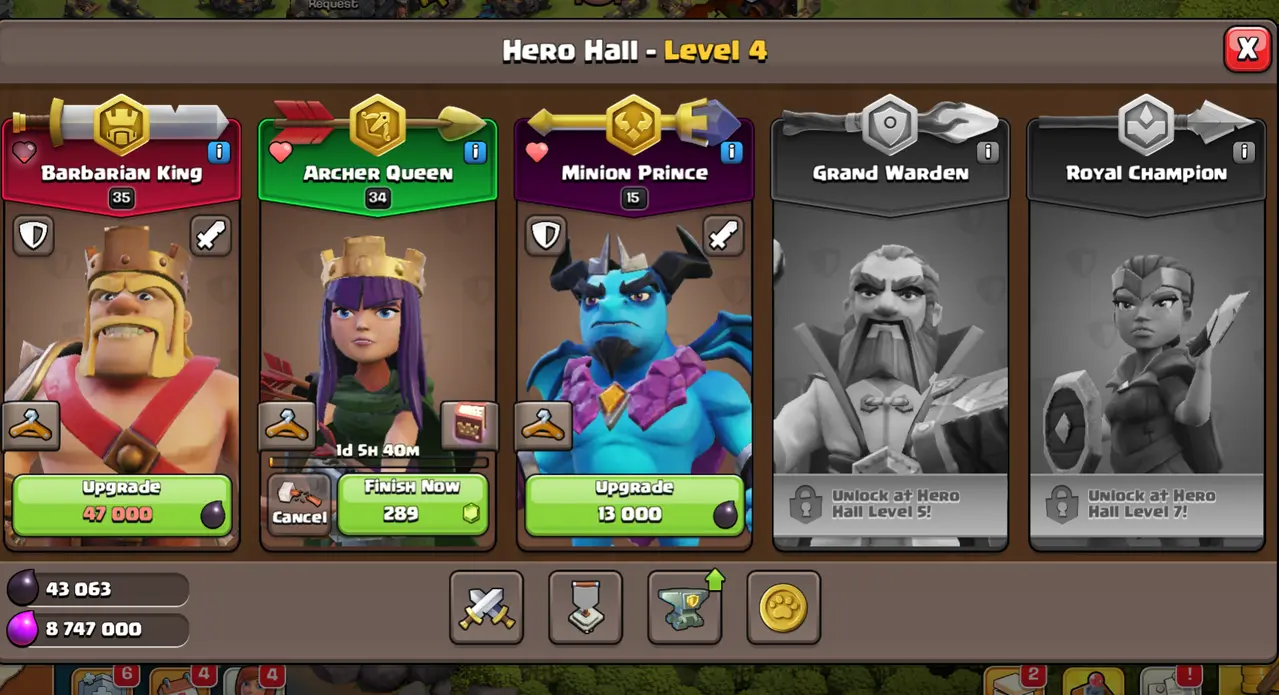 Heroes in Clash of Clans MOD APK