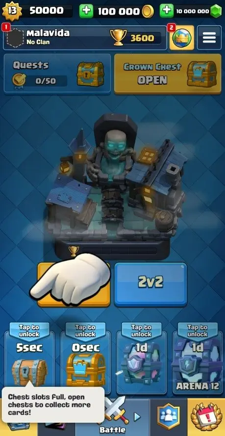 Gems currency in Clash Royale