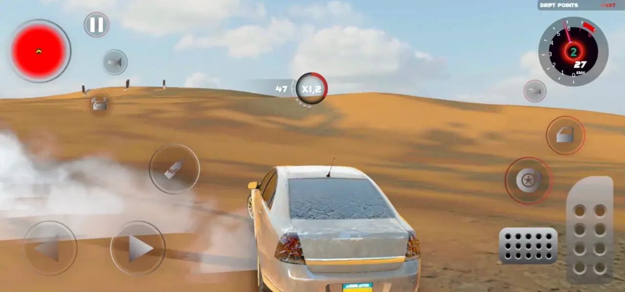 Gameplay Drift for Life với pha drift dài trên đường phố