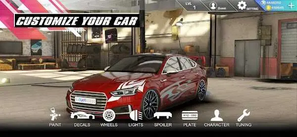 Tùy chỉnh xe trong Drift for Life MOD APK