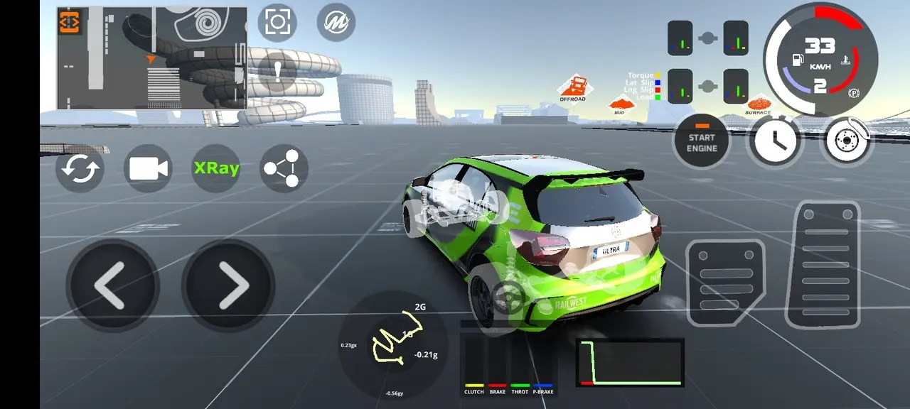 DriveCSX Car Crash Simulator bản đồ thử nghiệm rộng lớn