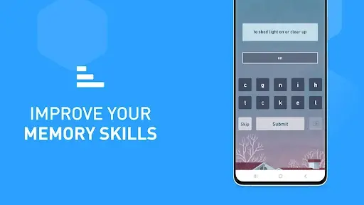 Reading comprehension exercise in Elevate MOD APK