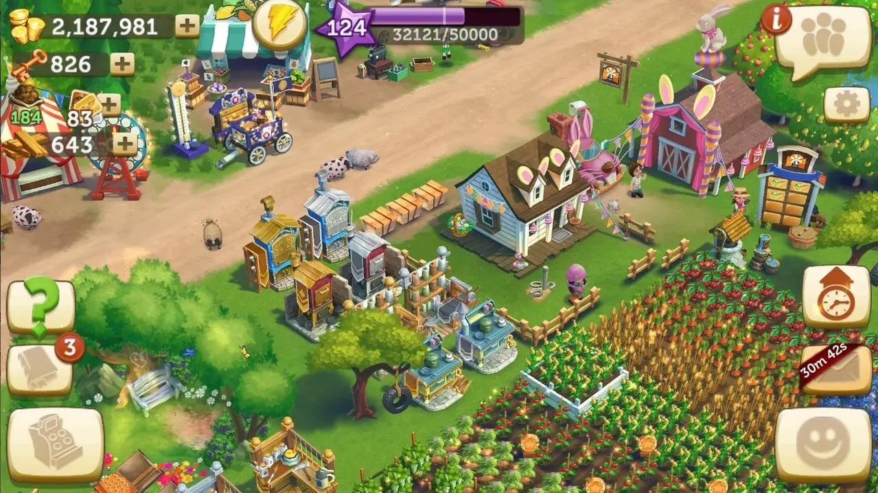 FarmVille 2 Country Escape farm interface