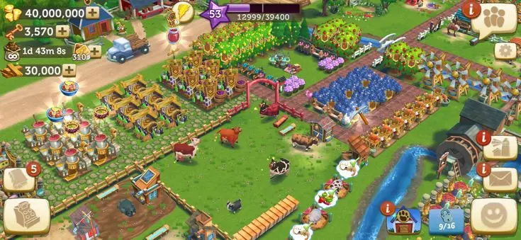 Production system in FarmVille 2 Country Escape