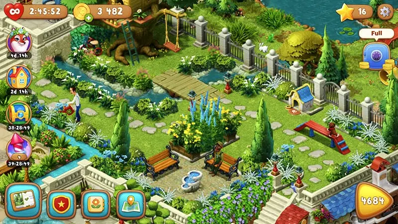 Garden renovation in Gardenscapes MOD APK