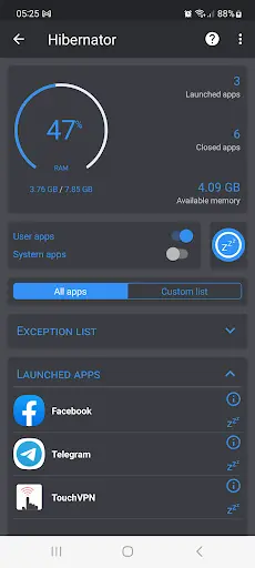 Hibernator MOD APK screenshot 4